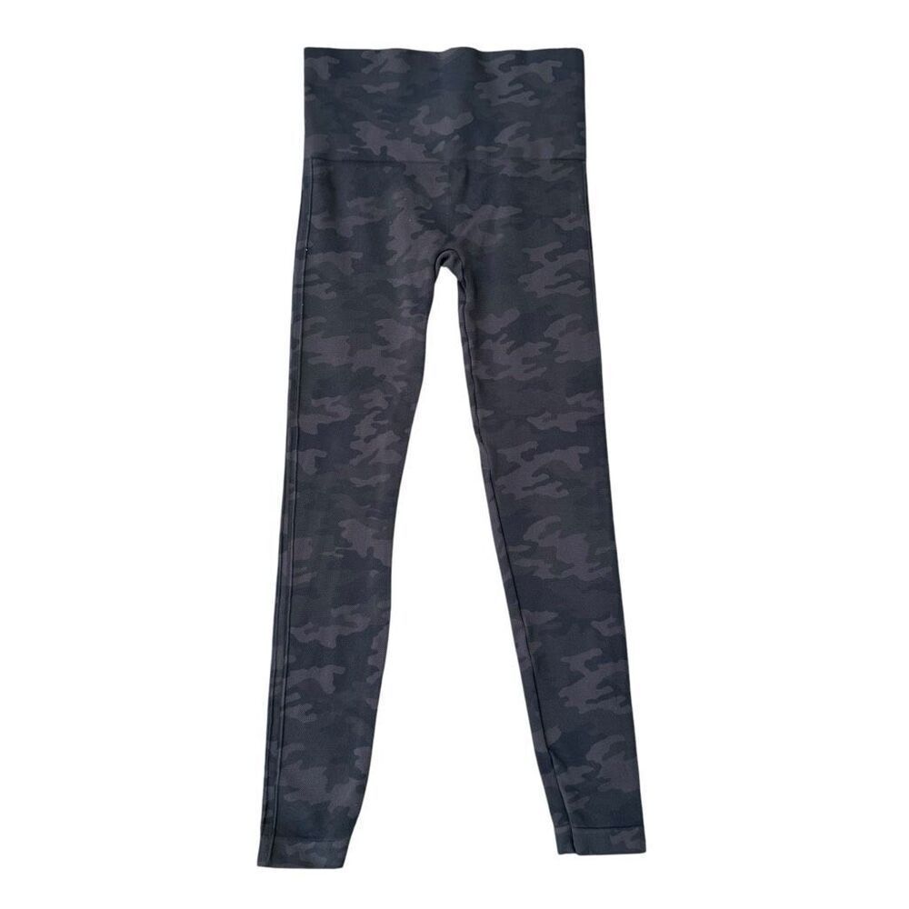 SPANX LOOK AT ME NOW BLACK/dark greenCAMO LEGGING seamless size S - Picture 2 of 4